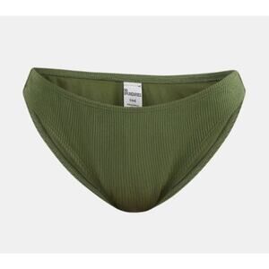 NEW NoBo No Boundaries woman's XXL 20 ribbed‎ sparkly green swim bottoms bikini!